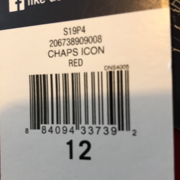 Cherry Red “Chaps” capri pants NWT flat front, side zip. 21.5” inseam - Picture 4 of 6